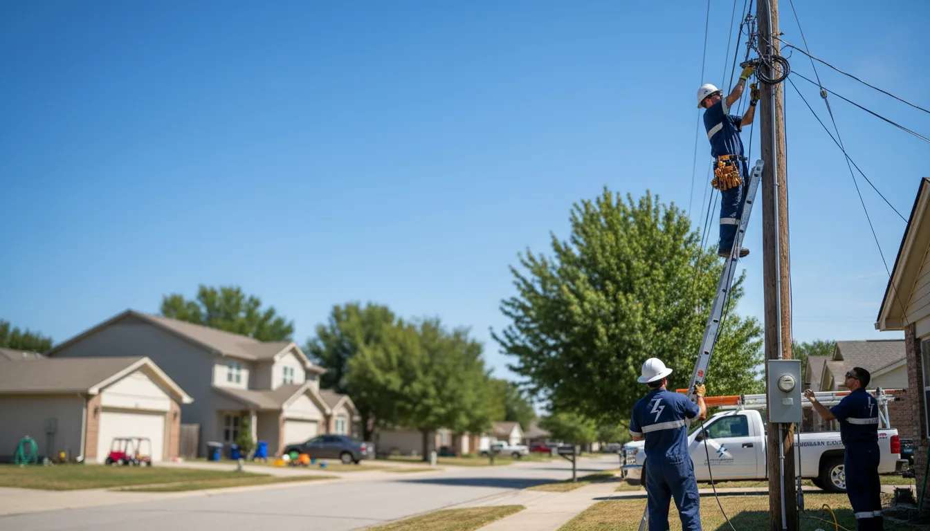 Residential electrician providing installation services in Blue Mountain, MS